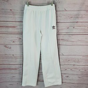 Men’s Adidas track pants. Size M White/Burgundy Athletic Jogger Pants